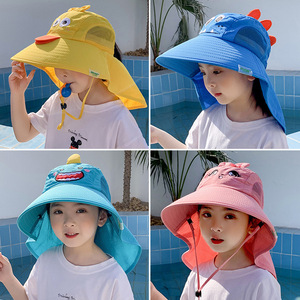 Sombrero de Pescador para Niños de 3 a 12 Años, con Diseño de Animales, para Viajes al Aire Libre, Uso Diario, Verano, Playa, Protección Solar, Transpirable, con Ala Ancha - Product Image 2