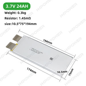 24AH แบตเตอรี่ลิเธียมไอออน3.7V เซลล์ UAV ปล่อยแบตเตอรี่ลิเธียมไอออน3.7V คุณภาพสูง - Product Image 4