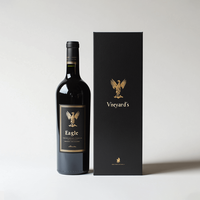 Custom Logo Luxury Brandy Glass Bottles Gift Paper Box Recyclable Champagne Red Wine Packaging Rigid Box