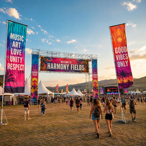 Bandera y Pancarta <span class=keywords><strong>de</strong></span> Tela Personalizadas Softsign para Festivales y Conciertos al Aire Libre - Product Image 2