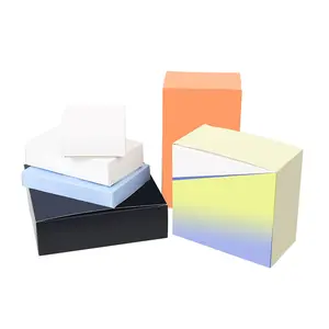 Custom High Quality Foldable Luxury Paper Card Skincare Packaging Box Reverse Tuck End Cosmetic Box