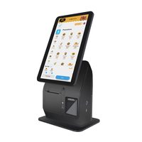 Système de paiement tout-en-un android pos écran tactile 15.6 pouces kiosque de commande en libre-service pour restaurant de table