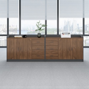 Archivador de refrigeración de 4 cajones de diseño industrial en Blanco y Madera para uso doméstico, oficina o escuela - Product Image 3