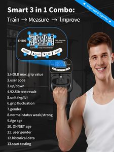 Dinamómetro de Mano, Entrenador de Fuerza de Agarre, Medidor Electrónico de Fuerza de Agarre, Calibrador de Entrenamiento de Agarre, para Deportes, Hogar y Escuela - Product Image 3