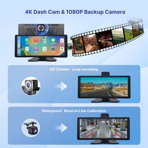 หน้าจอพกพา Carplay ไร้สายรุ่นล่าสุด ขนาด 10.26 นิ้ว พร้อมกล้องติดรถยนต์ รองรับ Apple CarPlay สำหรับรถยนต์ Volkswagen - Product Image 5