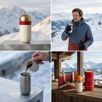 Tasse à œufs de Pâques en titane pur TA1 de 260 ml, ultra-légère, de qualité alimentaire, avec séparation pour le thé, personnalisable avec logo, vente en gros
