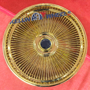 26 Inch s 5*120.65/5*127 All Gold Wire <b>Wheel</b> Wire <b>Spoke</b> Whee - Product Image 3