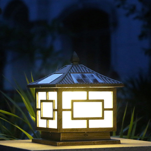 <span class=keywords><strong>Lampe</strong></span> solaire décorative de jardin, lumière de pilier extérieure étanche, LED en aluminium 80 IP65, lampes d'extérieur <span class=keywords><strong>avec</strong></span> <span class=keywords><strong>cellule</strong></span> solaire Juming - Product Image 3