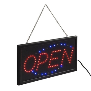 Best-seller 19X10 pollici LED rettangolare Open Sign PVC <span class=keywords><strong>corsivo</strong></span> segno pubblicitario per negozi e centri commerciali due modalità di visualizzazione - Product Image 2