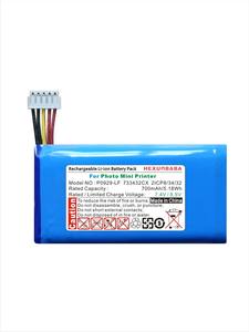 P0929-LF 733432CX 7.4V 700mAh Polymer Li-Ion Akku für tragbare Foto Mini Drucker B111 - Product Image 2