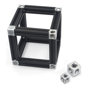 3-way Hidden Angle Bracket 3-way End Corner Connector Triangle Bracket for 1515 2020 3030 4040 <strong>Industrial</strong> <strong>Aluminum</strong> <strong>Profile</strong> - Product Image 6