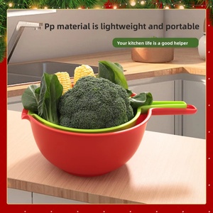 Multifunction Salad Mixing Bowl Set Egg Separator <b>Kitchen</b> <b>Gadget</b> 4 in 1 Nesting Mixing Batter for Fruit & Vegetable - Product Image 4