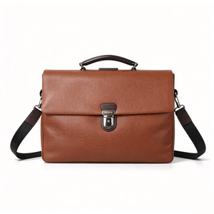 Sac à main en cuir uni pour femme avec poignée supérieure et bandoulière amovible – Élégant sac à main quotidien pour femme - Product Image 6