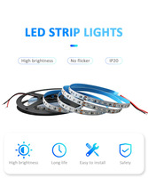Bande lumineuse LED de contrôle RVB 5050 ruban d'éclairage connectivité USB 12 LED par mètre pour l'application de paysage de décoration de salon