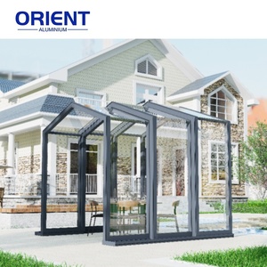 Techo retráctil eléctrico para sala de sol, recinto telescópico para patio, casa moderna de cristal, diseño libre disponible OEM - Product Image 2