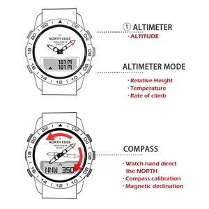 NOVITÀ NORTH EDGE GAVIA Orologio Subacqueo da Uomo, Smartwatch di Lusso in Acciaio, Bussola, Altimetro, Barometro, Orologio <span class=keywords><strong>Digitale</strong></span> Impermeabile 200m - Product Image 4