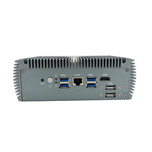 Contrôleur compact sans ventilateur Intel CPU DDR4 RAM SSD Double LAN Plusieurs ports IO Sorties HD Conception stable Mini <span class=keywords><strong>Pc</strong></span> robuste - Product Image 3