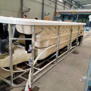 Bain à remous rectangulaire moderne <span class=keywords><strong>Bestway</strong></span> Modula préfabriqué hors sol en acrylique avec système de contrôle Balboa et 90 jets pour les familles et les villas - Product Image 5