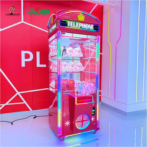 红色英式电话亭抓娃娃机 JIJISHENG 迷你金属娃娃机毛绒玩具 2026新款商场街机游戏 - Product Image 4
