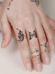 Tatouages semi-permanents personnalisés, animaux, fleurs, activation à l'eau, <span class=keywords><strong>jaguar</strong></span>, encre à jus, longue durée, 15 jours, autocollants - Product Image 4