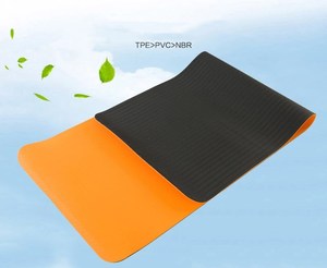 A Sangle De Transport Exercice Poids Léger Pliant Tapis De <span class=keywords><strong>Yoga</strong></span> Écologique Tpe Nbr Pvc Noir Vert Orange Couleur Oem Matériel d'origine - Product Image 4