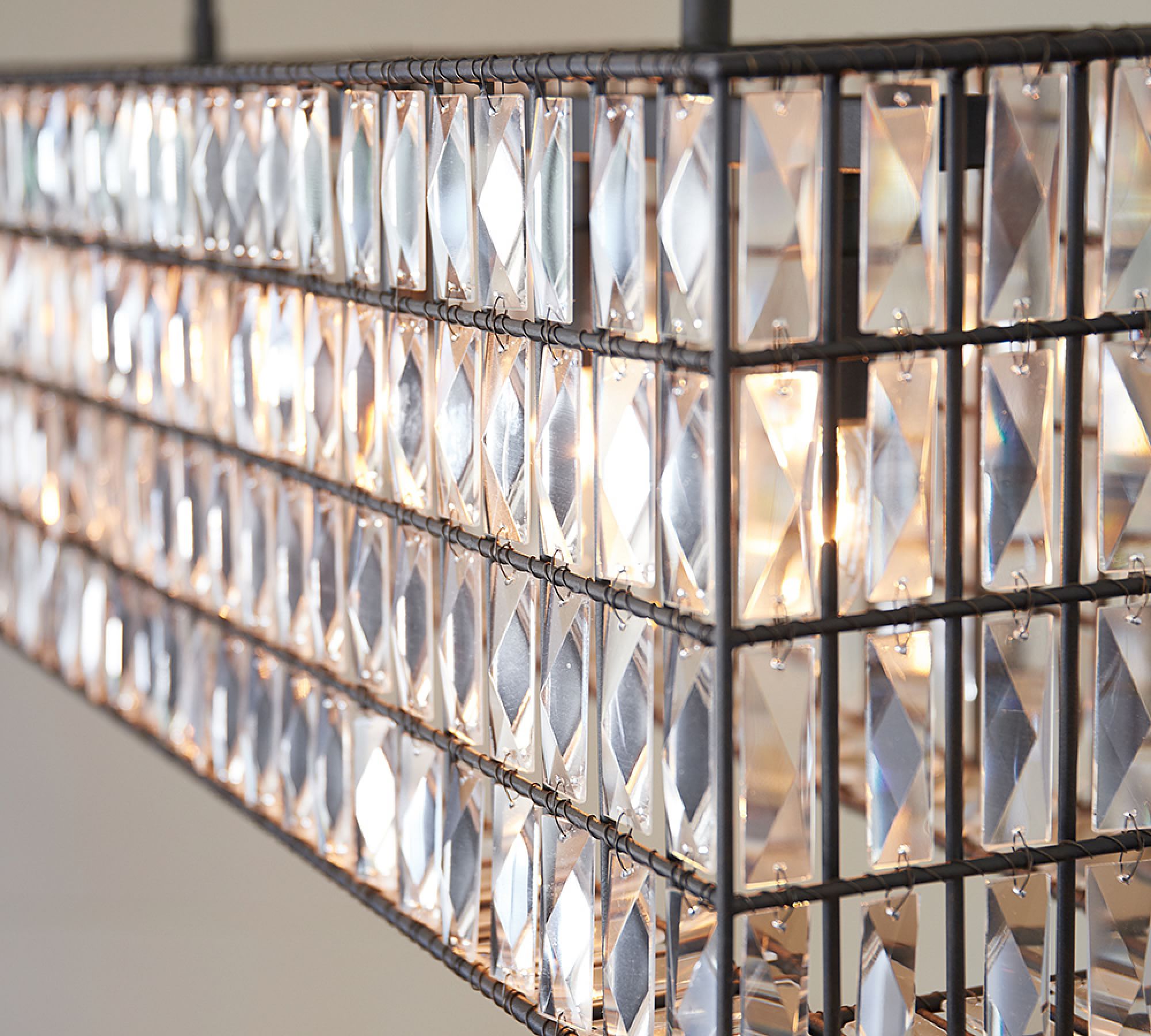 chandelier light luxury light iron recycled glass chandelier