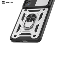 Pour itel S26 ULTRA 4G, coque de téléphone antichoc deux en un, combo avec objectif coulissant, étui pour téléphone avec béquille