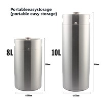 Sistem Fermentasi Sekunder Keg Bir Kopi Baja Tahan Karat 304, Tahan Tekanan, Sistem Draft Sederhana, Model Asal Ningbo