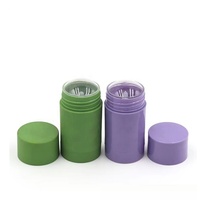 Conteneur de déodorant en plastique de 50 g, surface gravée, emballage durable, bouteilles en plastique