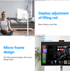 Schermo INGSCREEN 24 27 32 pollici pavimento in piedi <span class=keywords><strong>Smart</strong></span> Tv senza fili intelligente capacitivo sistema Android Touch Screen Tv <span class=keywords><strong>Monitor</strong></span> portatile - Product Image 3