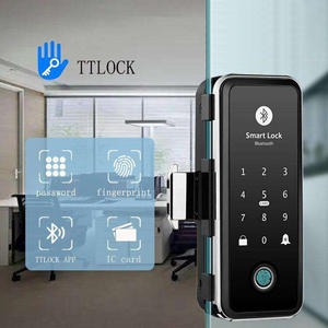 स्मार्ट ऑफिस ग्लास दरवाजा लॉक ट और ऐप कंट्रोल के साथ फिंगरप्रिंट कार्ड मेमोरी कार्ड मेमोरी कार्ड और वन-टाइम पासवर्ड अनलॉक विकल्प - Product Image 5