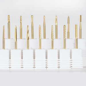 12Pcs Vàng Côn 3/32 "Lớp Biểu Bì Móng Tay Sạch Bit Cho Móng Tay Điện Tập Tin Máy Phù Hợp Làm Móng Tay Lớp Biểu Bì Đánh Bóng Móng Tay Bit Thiết Lập - Product Image 2