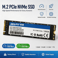 SSD interne professionnel M.2 NVMe 128 Go, format 2280, ultra-rapide en lecture/écriture, pour ordinateurs portables et de bureau gaming