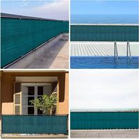 Écran de clôture d'intimité de 3 pouces à bords renforcés avec œillets en laiton, filet pare-soleil pour balcon, patio, jardin et cour résidentielle