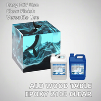Kit de résine époxy bicomposante à coulée profonde 2-4 pouces, faible odeur, sans bulles, transparente, pour le travail du bois et la construction