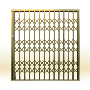 Porte coulissante en alliage d'aluminium avec <span class=keywords><strong>protection</strong></span> anti-effraction et <span class=keywords><strong>grille</strong></span> pliable pour la <span class=keywords><strong>protection</strong></span> des fenêtres - Product Image 4