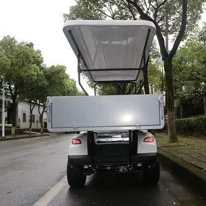 รถกอล์ฟไฟฟ้าสำหรับผู้โดยสาร4คนพร้อมที่กันฝนง่ายต่อการเล่นกอล์ฟ! - Product Image 2