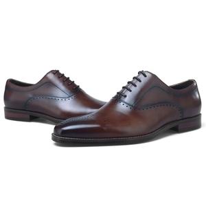 Chaussures habillées décontractées en cuir pour hommes 2023, style Oxford, pour mariage – Zapatos De Cuero Sepatu Pria - Product Image 2