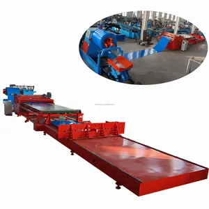 Automatic Simple Metal Steel Sheet Coil Leveling Shearing Steel Coil Cut To Length Slitting And Cutting Production Line