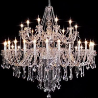 DUOMEIJU Suspension en cristal de luxe moderne française E14 blanc chaud pour salon, restaurant, chambre à coucher, milieu de gamme