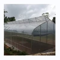 Petite zone tropicale serre agricole PE matériel Film plastique tunnel en dents de scie pour la culture de légumes