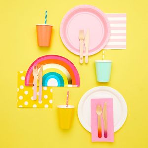 Platos y Vasos de Papel, Vajilla Personalizada, Artículos para Fiestas, Juego de Vajilla - Product Image 1