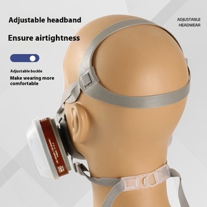 6200 Thuốc Trừ Sâu Hóa Chất Bụi Bảo Vệ Mặt Nạ Khí Than Hoạt Tính Lọc Tái Sử Dụng Có Thể Giặt Vật Liệu Cao Su Cho Đổi Mới - Product Image 4