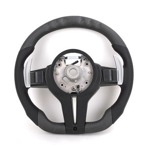 Volante Deportivo Personalizado Serie M4/X4/X6 F con LED, Cuero Napa, Fibra de Carbono, Diseño M y Base Plana - Product Image 2