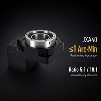 Plataforma Rotatoria Hueca JXA40 con Cuerpo de Aleación de Aluminio, Caja de Engranajes con Relaciones de Reducción 5/10 para Posicionamiento de Precisión en CNC