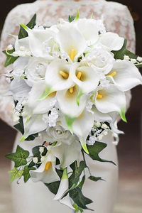 Flores Artificiales de Lirio Calla de Látex de Alta Calidad con Tacto Real, 79 cm, Tamaño Grande, Color Blanco, para el Día de la Madre, Navidad, Año Nuevo - Product Image 2