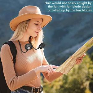 Ventilateur de <span class=keywords><strong>tour</strong></span> de <span class=keywords><strong>cou</strong></span> à piles Portable ventilateur réglable de vitesse portable personnel pour le <span class=keywords><strong>voyage</strong></span> d'hôtel de RV de Garage extérieur de voiture de bureau à domicile - Product Image 6