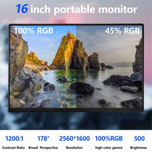 Xách tay 16 inch 2K 130Hz <span class=keywords><strong>LCD</strong></span> <span class=keywords><strong>Monitor</strong></span> với IPS LED bảng điều chỉnh cho chơi game trên PC hoặc điện thoại di động 2560x1600 FHD hiển thị di động - Product Image 3