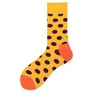 Wholesale Large Polka Dot Cotton Sports Grip <b>Socks</b> for Men Europe America Logo Tube Winter Crew High Quality - Product Image 4