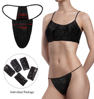 Ensemble soutien-gorge et culotte jetables en non-tissé pour salon de beauté, doux, respirant, respectueux de la peau, pour bronzage, spa, voyage, hôtel